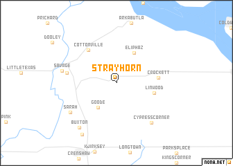 map of Strayhorn