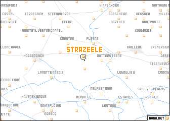 map of Strazeele