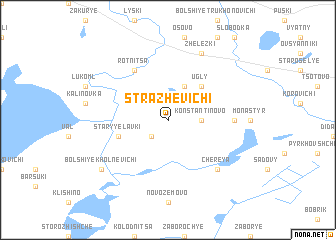 map of Strazhevichi