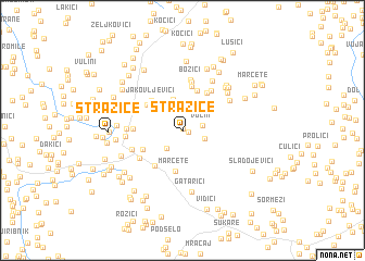 map of Stražice