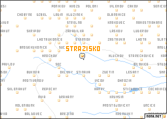 map of Stražisko