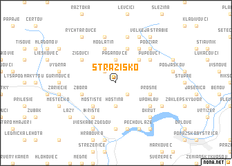 map of Strážisko