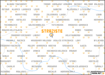 map of Strážiště