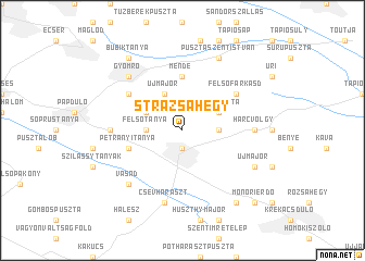 map of Strázsahegy