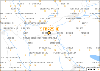 map of Strážske