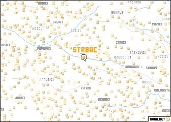 map of Štrbac