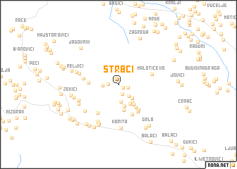 map of Štrbci