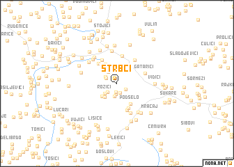 map of Štrbci