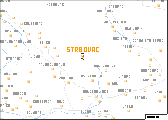 map of Štrbovac