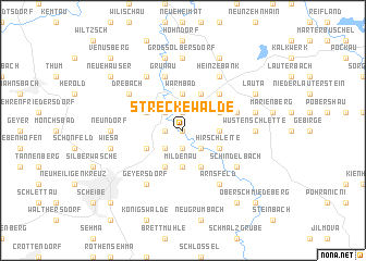 map of Streckewalde