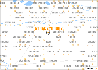 map of Stręczyn Nowy