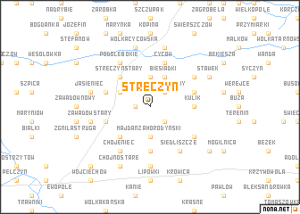 map of Stręczyn