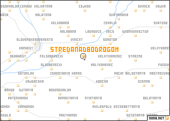 map of Streda nad Bodrogom