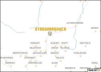 map of Stredná Revúca
