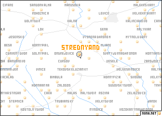 map of Stredný And