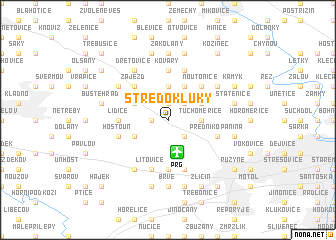 map of Středokluky