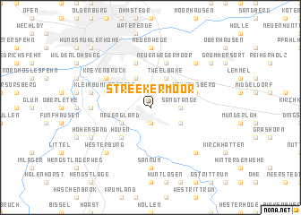 map of Streekermoor