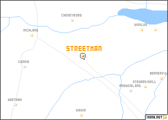 map of Streetman