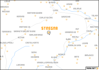 map of Stregna