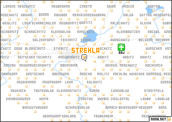 map of Strehla