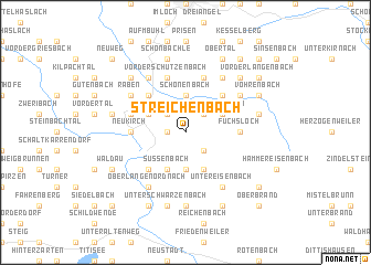 map of Streichenbach