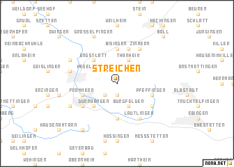 map of Streichen