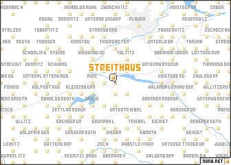 map of Streithaus