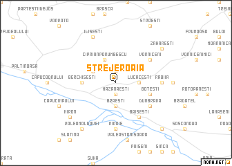 map of Strejeroaia