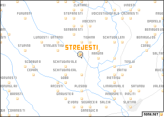 map of Strejeşti