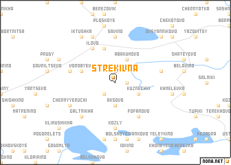 map of Strekivna