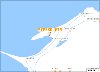 map of Strekovets