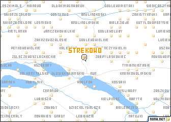 map of Strękowo