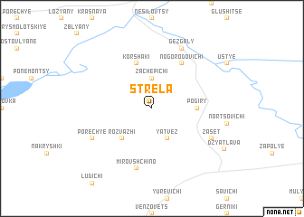 map of Strela