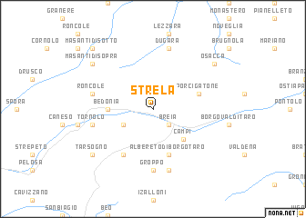 map of Strela