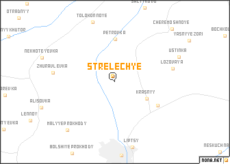 map of Strelechʼye