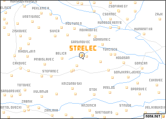 map of Strelec