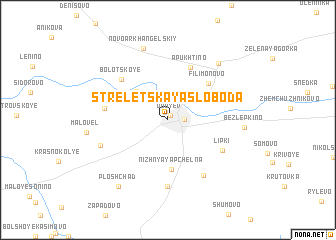 map of Streletskaya Sloboda