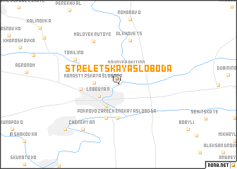 map of Streletskaya Sloboda