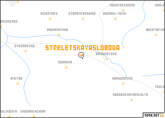map of Streletskaya Sloboda