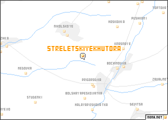 map of Streletskiye Khutora