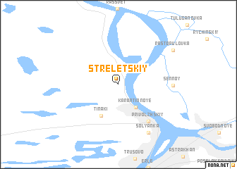 map of Streletskiy