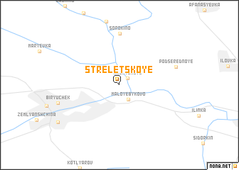 map of Streletskoye