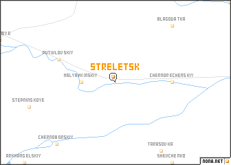 map of Streletsk