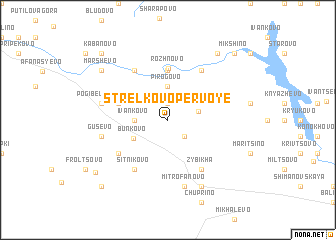 map of Strelkovo Pervoye