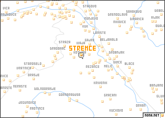 map of Stremce