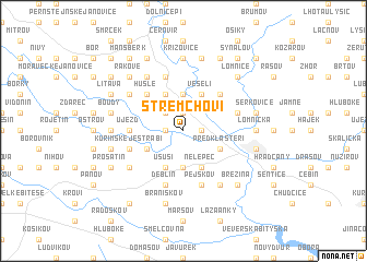 map of Střemchoví