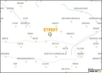 map of Stremţ
