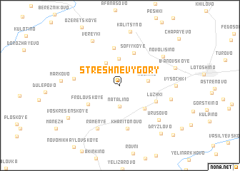 map of Streshnëvy Gory