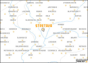 map of Stretava