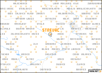 map of Střevač